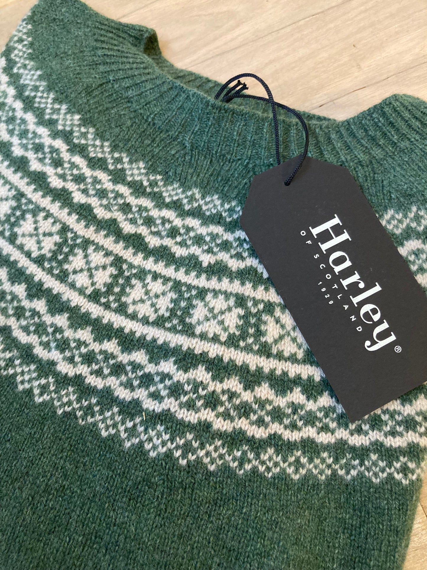 Wollpullover | Extra weiche Lammwolle (braunes Muster)