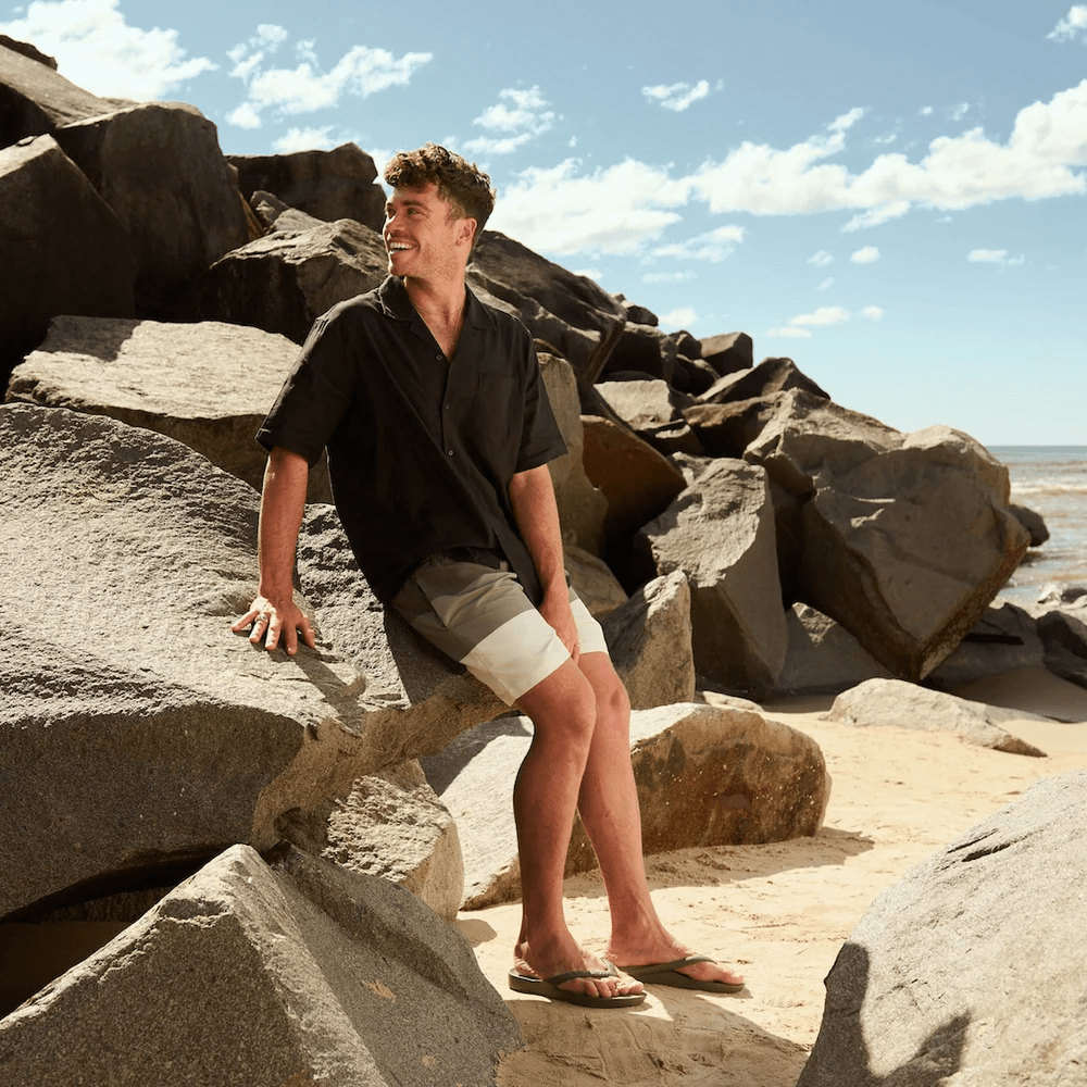 Heren Slippers Met Voetbed | Olive - Colorie the Hague