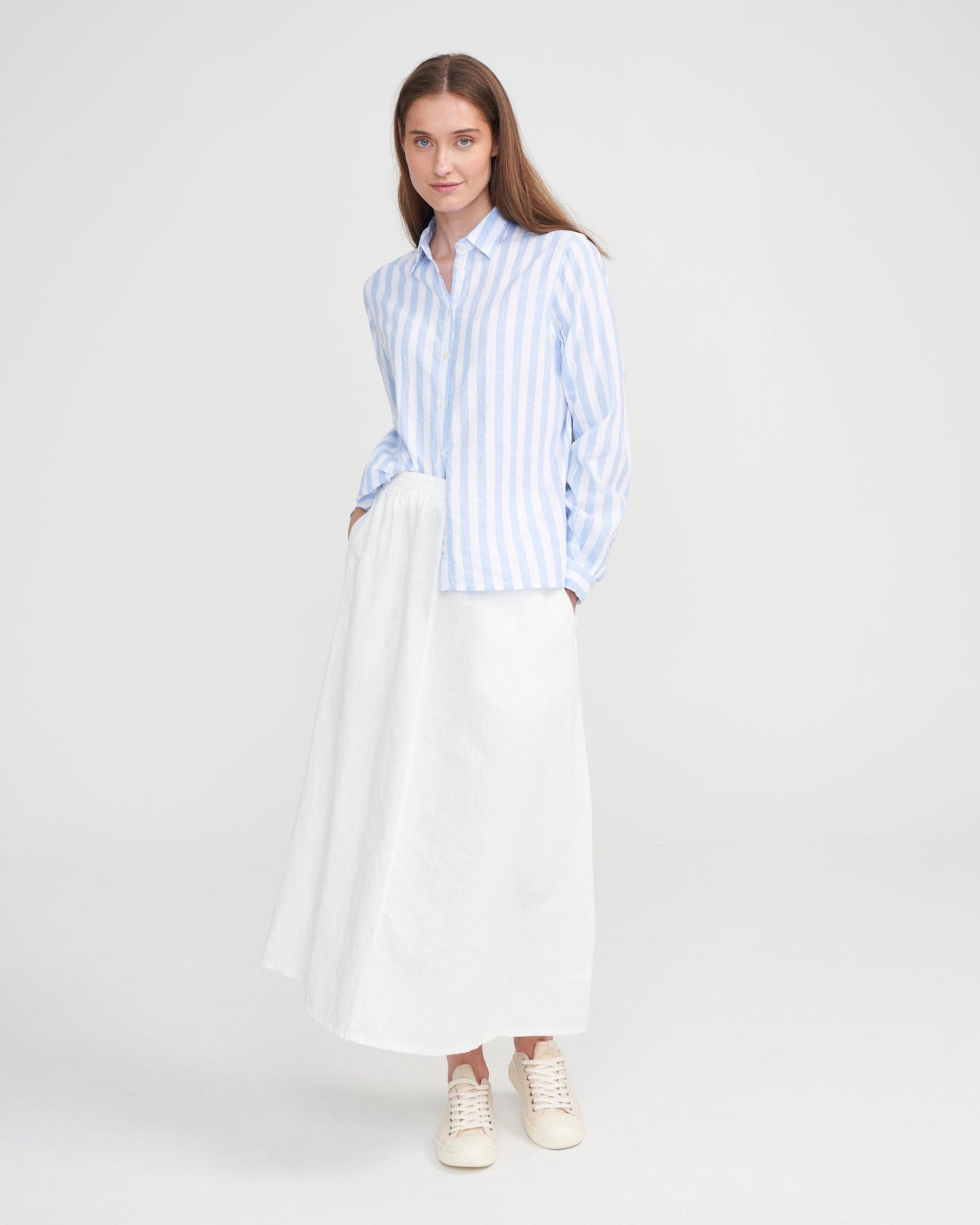 Katoen/ Linnen Blouse | Lilly - Colorie the Hague