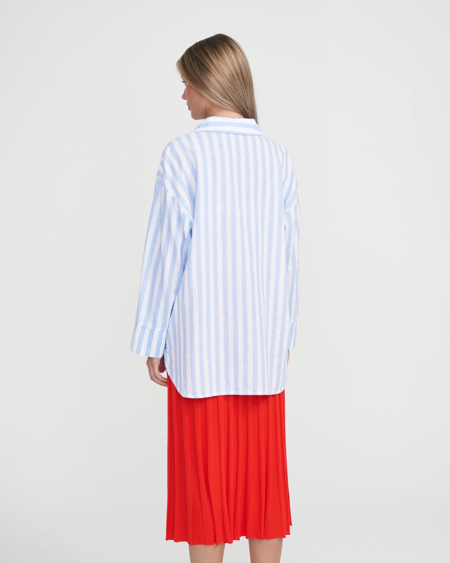 Katoen/ Linnen Oversized Blouse | Marina - Colorie the Hague