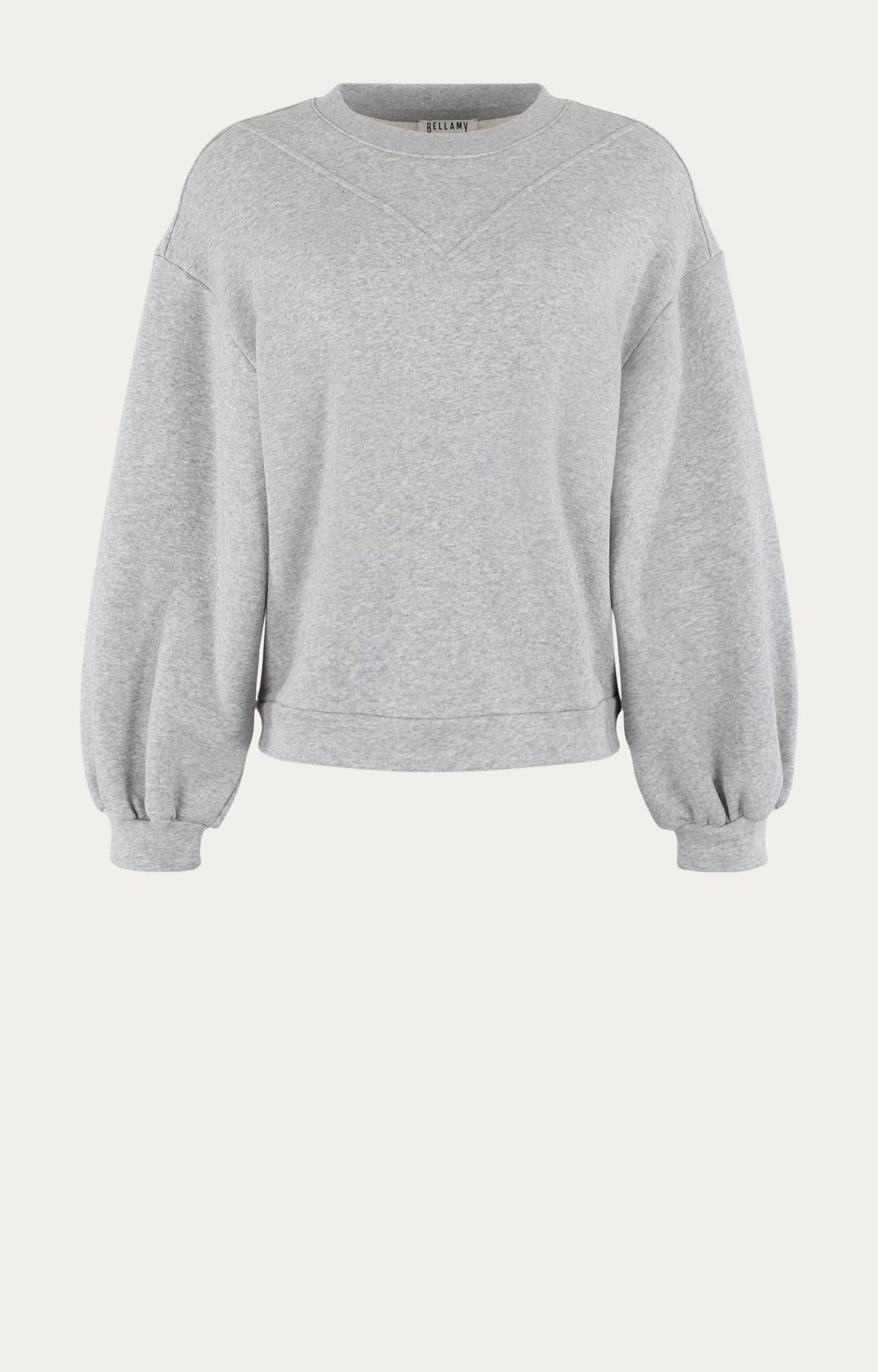 Katoenen Trui | Acacia | Grey Melange Solid - Colorie the Hague