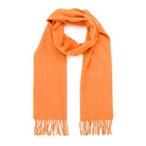 Merino Wollen Sjaal Bright Tangerine - Colorie