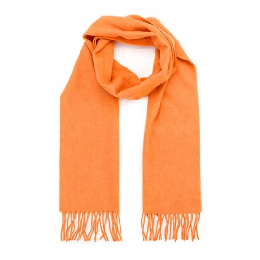 Merino Wollen Sjaal Bright Tangerine - Colorie