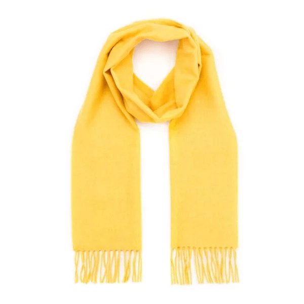 Merino Wollen Sjaal Bright Yellow - Colorie