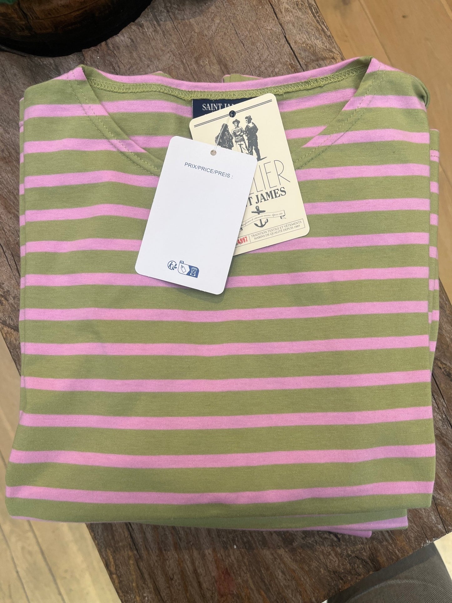 Saint James Galathee | Bretonse streep shirt met 3/4 mouw - Colorie the Hague