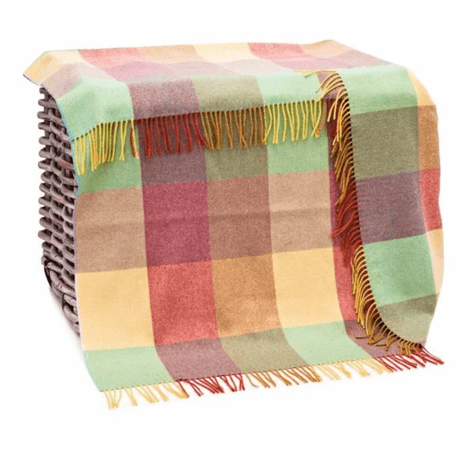 Wollen Plaid | Green Pink Checked - Colorie