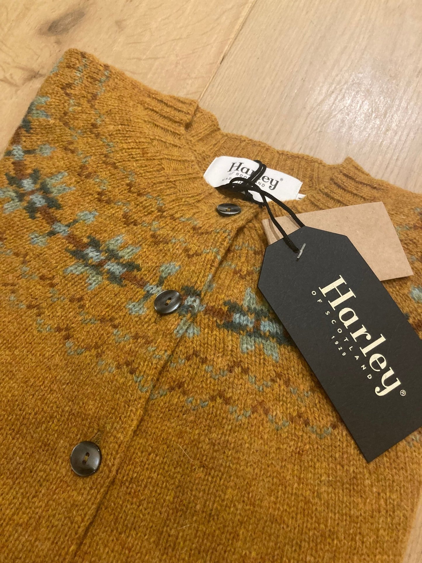 Wollen Vest | Fair Isle | Gold Dust - Colorie the Hague