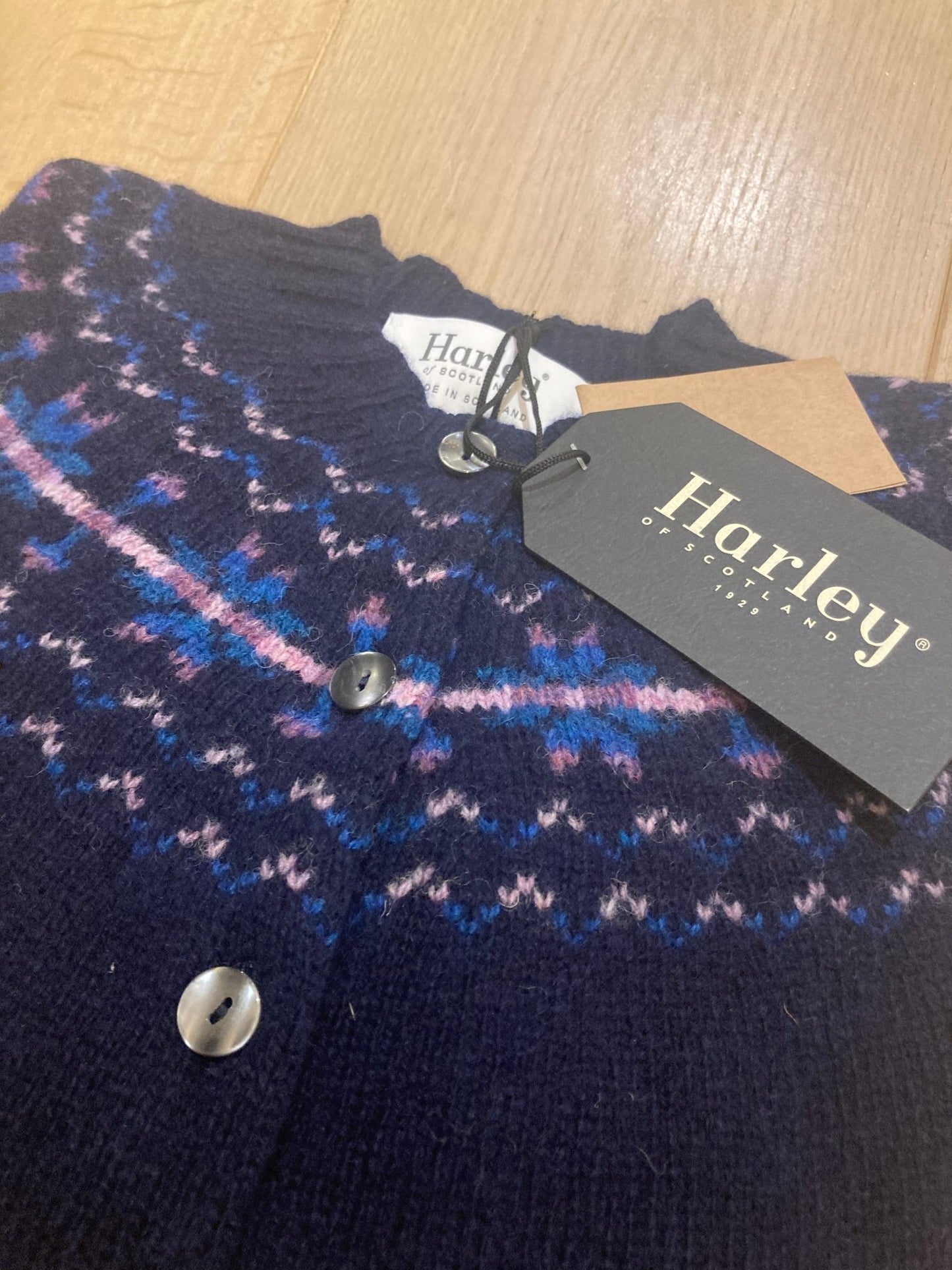 Wollen Vest | Fair Isle | Navy - Colorie the Hague