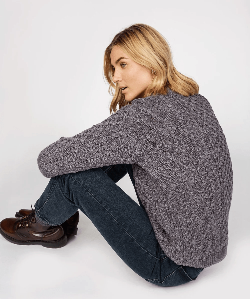 Blasket Honeycomb | Ierse Wollen Trui - Colorie