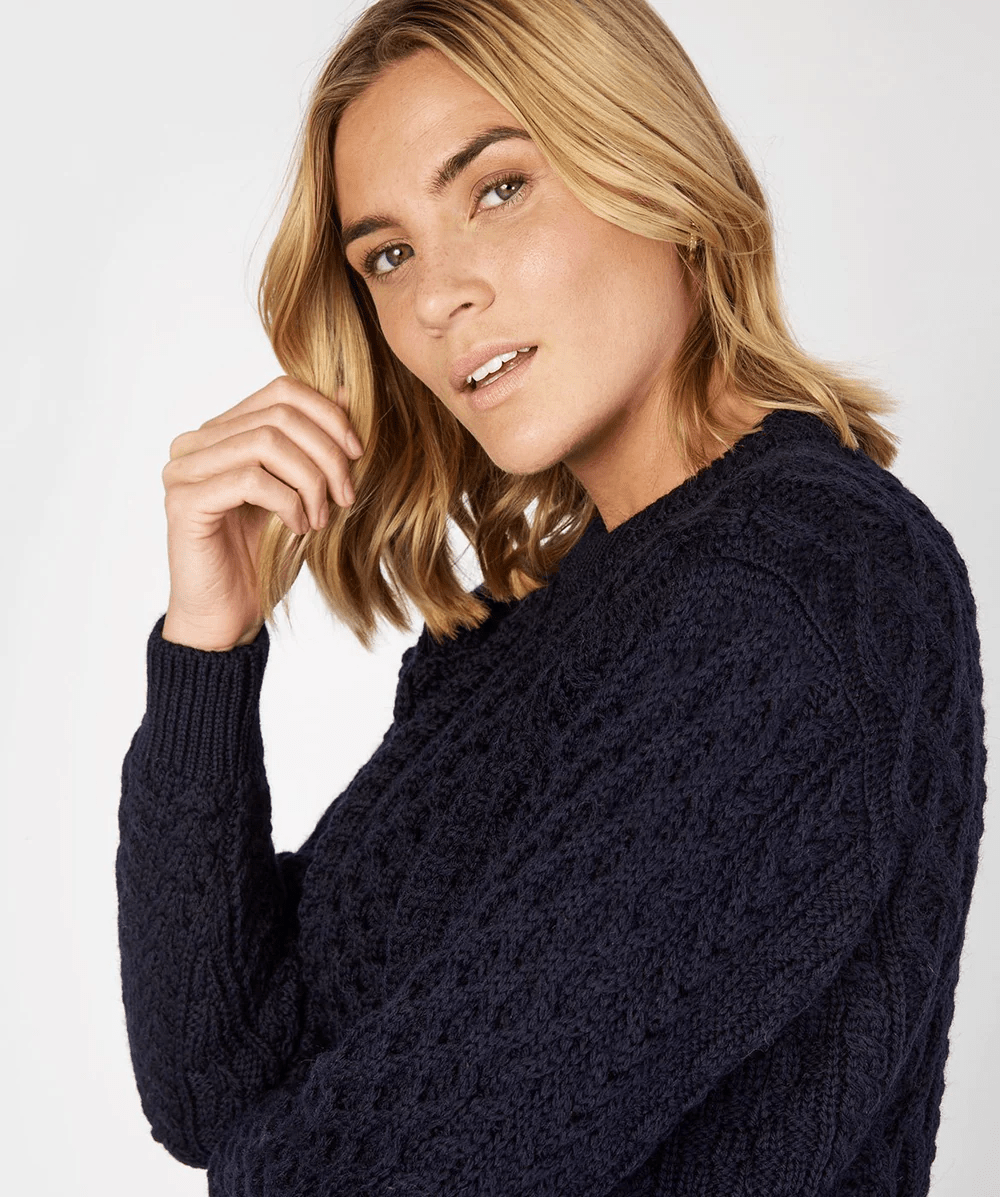 Blasket Honeycomb | Ierse Wollen Trui - Colorie