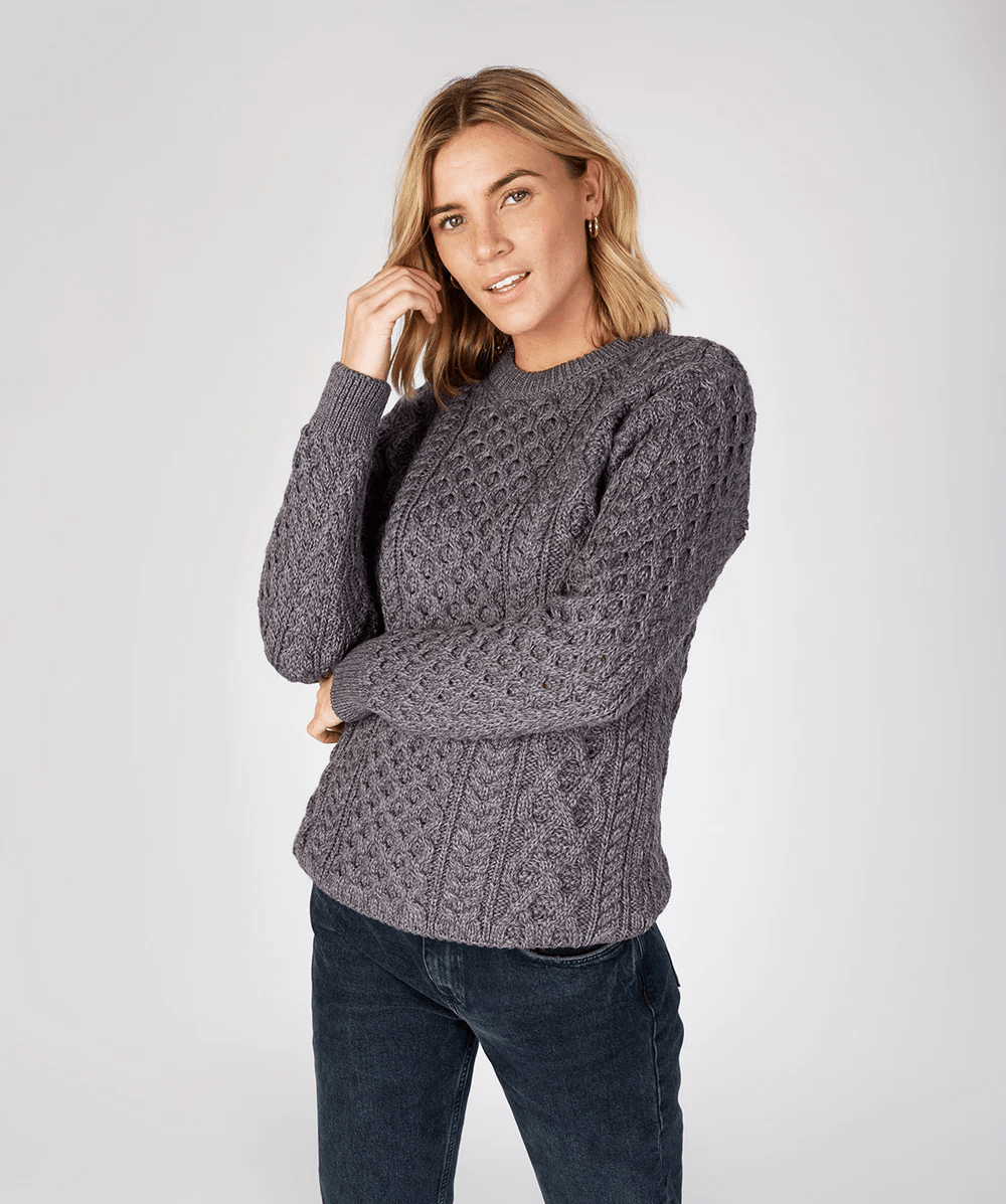 Blasket Honeycomb | Ierse Wollen Trui - Colorie
