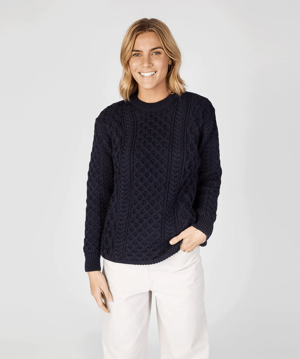 Blasket Honeycomb | Ierse Wollen Trui - Colorie