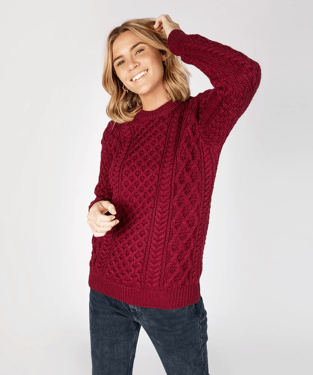 Blasket Honeycomb | Ierse Wollen Trui - Colorie