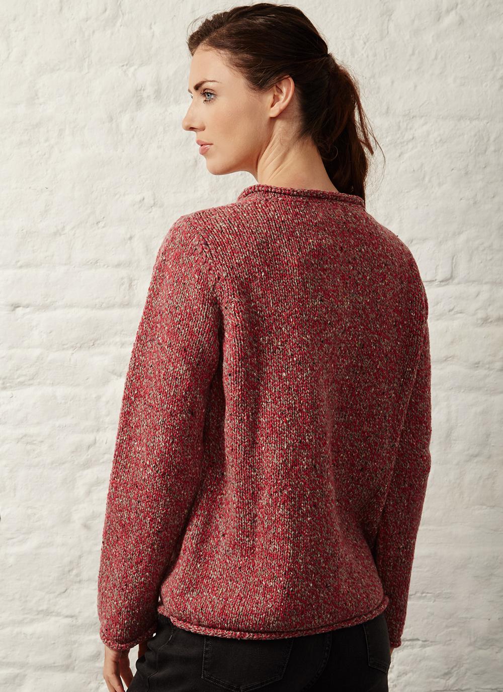 Donegal Fleck Roll Neck | Ierse Wollen Trui - dames - Truien Fisherman out of Ireland - Colorie