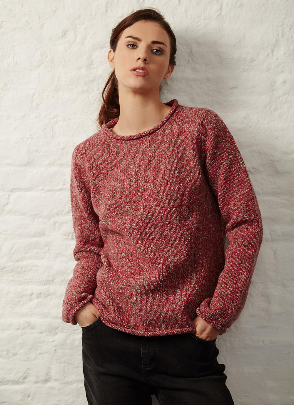 Donegal Fleck Roll Neck | Ierse Wollen Trui - dames - Truien Fisherman out of Ireland - Colorie