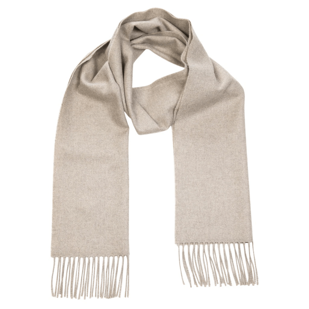 Merino Wollen Sjaal Oatmeal Naturel