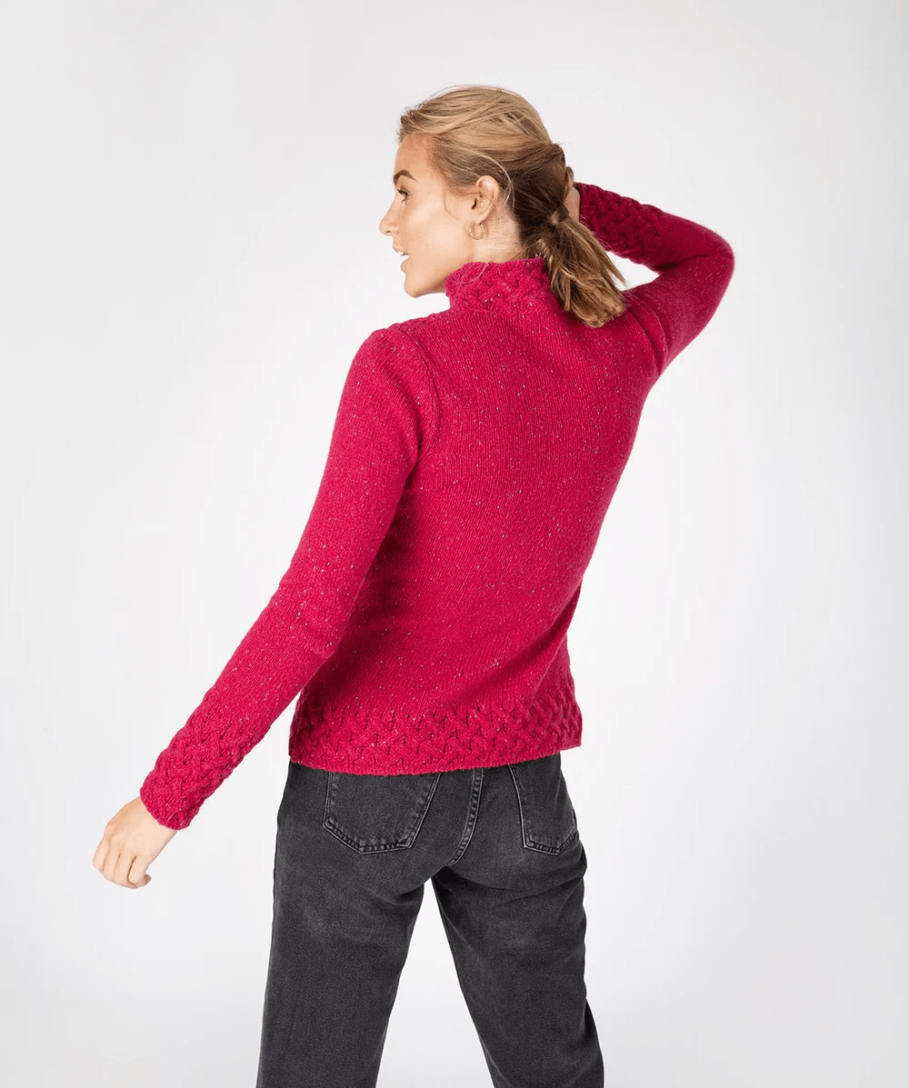 Gitterpullover | Pullover aus irischer Wolle
