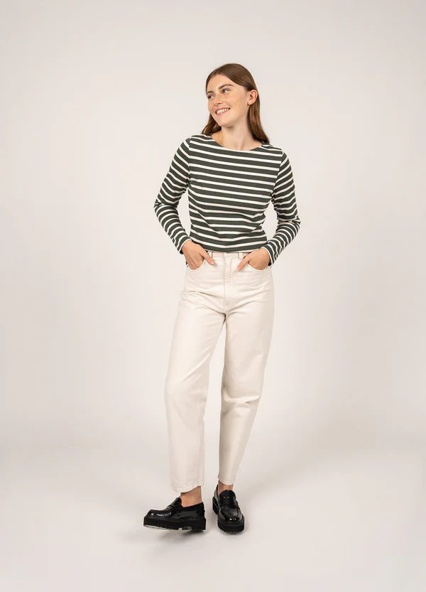 Saint James Dames - Meridame | Bretonse Streep Shirt van Stevig Katoen