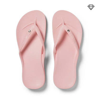 Slippers Met Voetbed | Roze Met Steentje