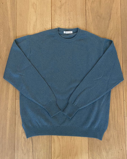 Lamswollen Trui | Blue Lovat