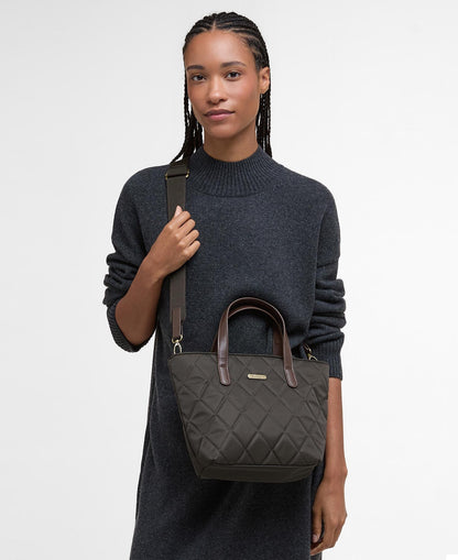Barbour Dames | Quilted Mini Tote Bag | Olive