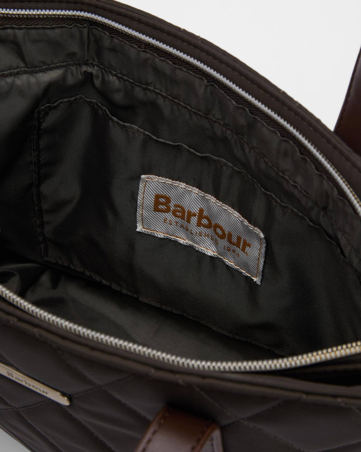 Barbour Dames | Quilted Mini Tote Bag | Olive