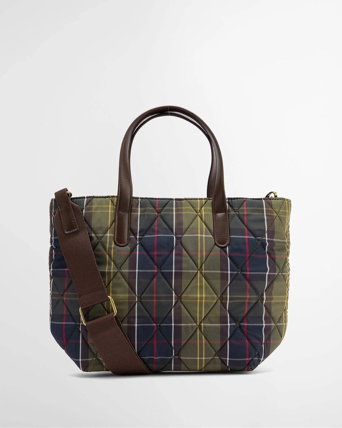 Barbour Dames | Quilted Mini Tote Bag | Tartan