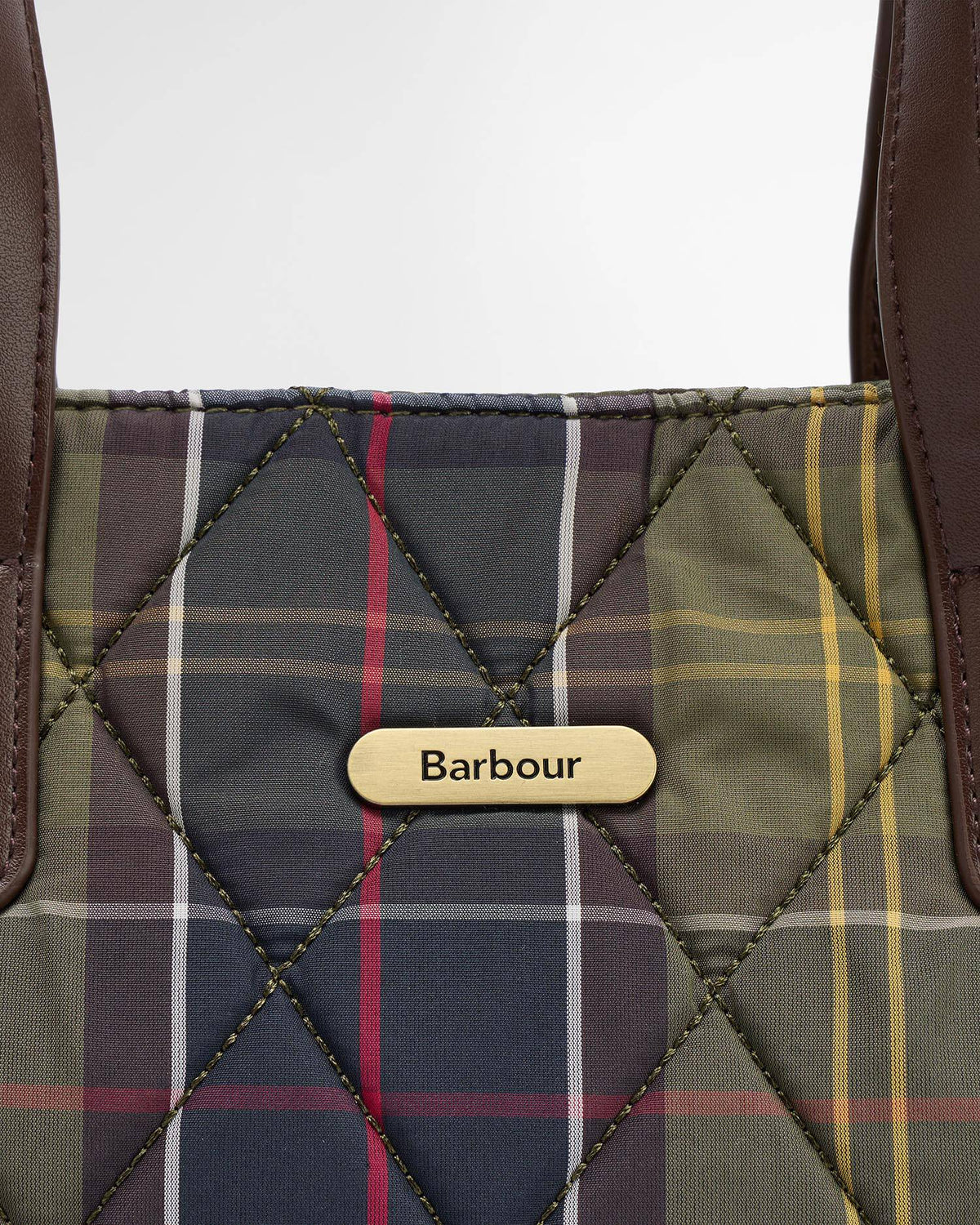Barbour Dames | Quilted Mini Tote Bag | Tartan