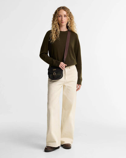 Wool Sweater | Extra Soft Lambswool (Brown Patt)