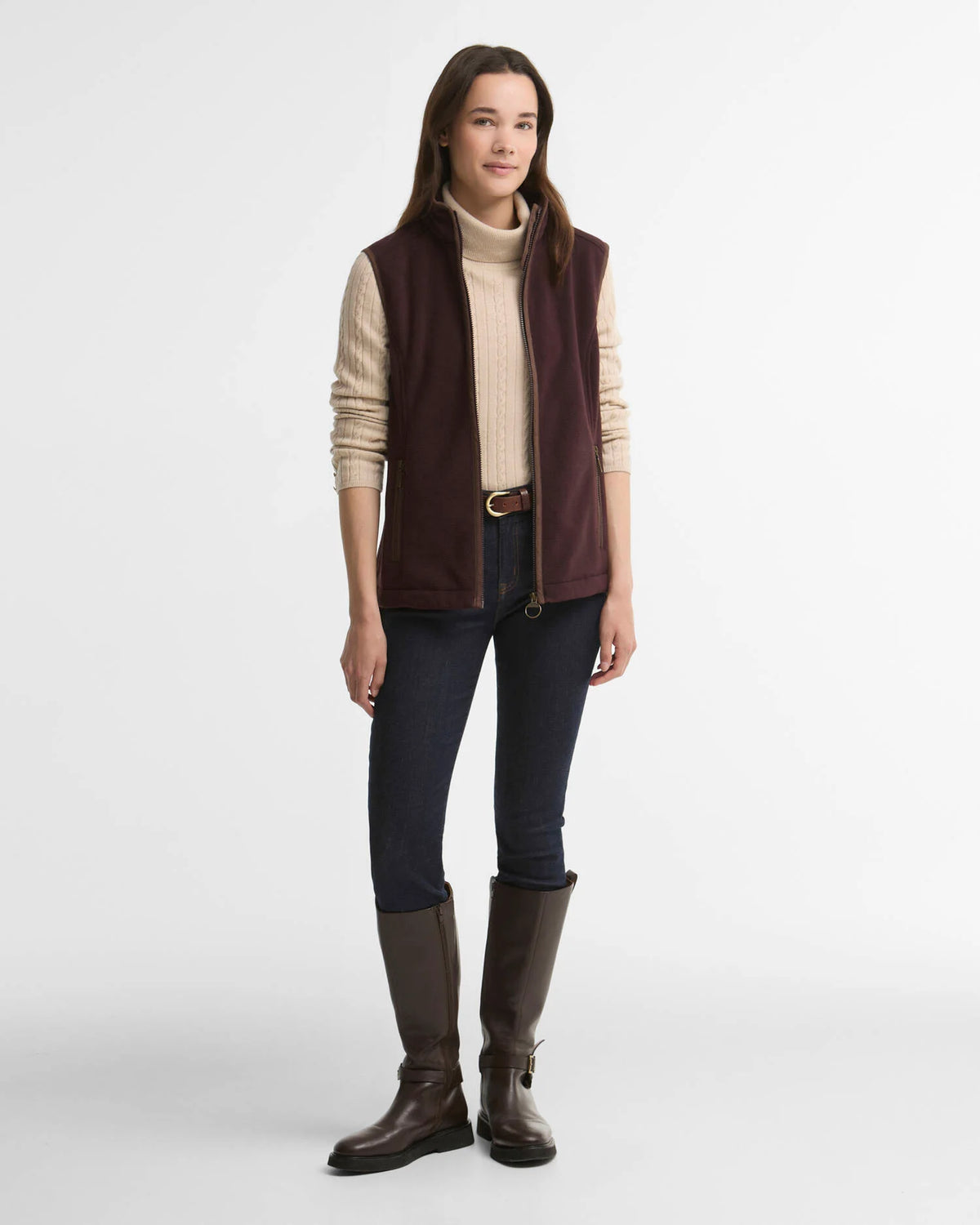 Wool Sweater | Extra Soft Lambswool (Brown Patt)