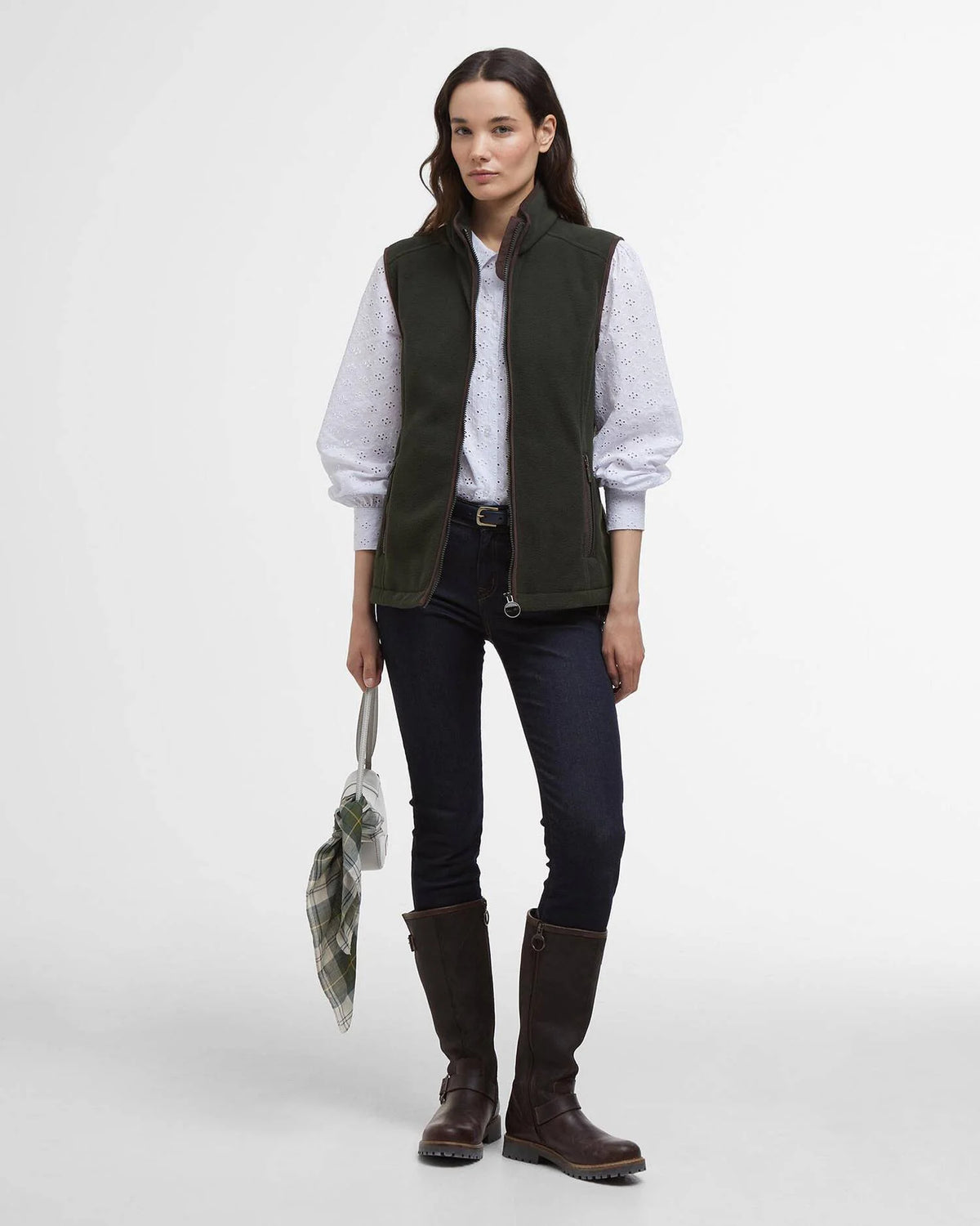 Barbour Dames | Country Colton Fleece Gilet | Sage