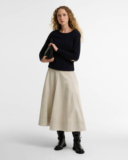 Wool Sweater | Extra Soft Lambswool (Brown Patt)