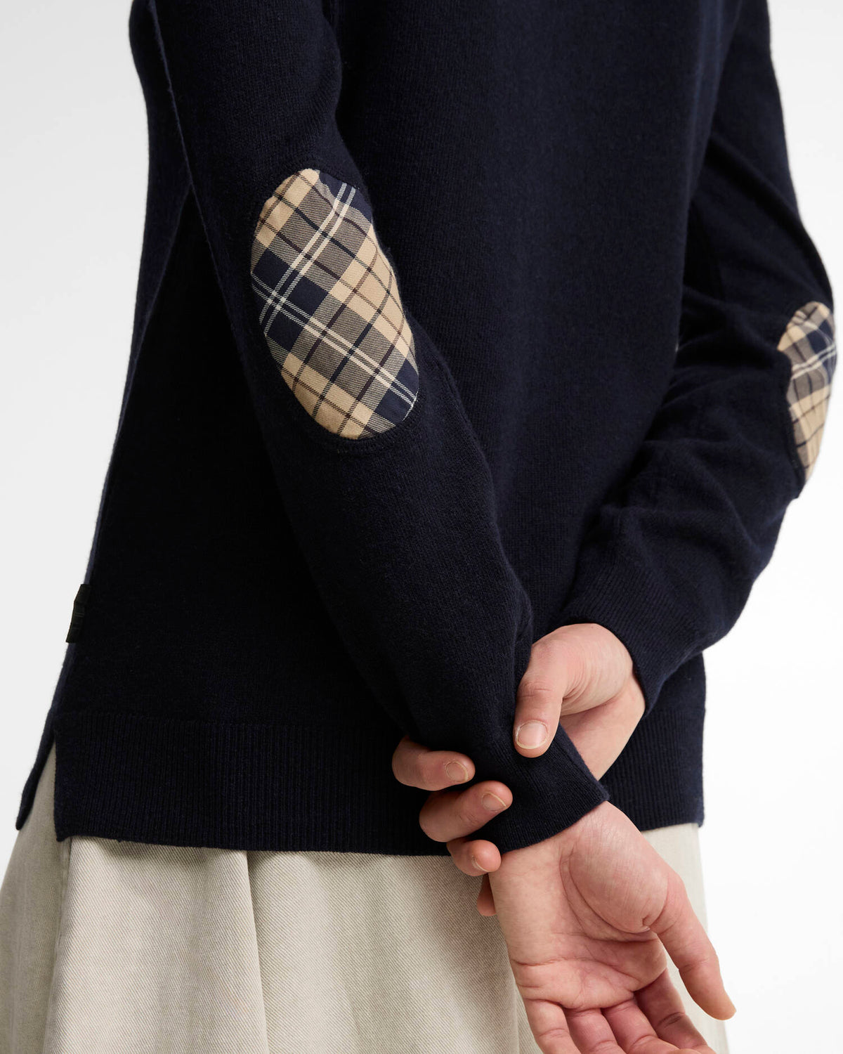 Wool Sweater | Extra Soft Lambswool (Brown Patt)