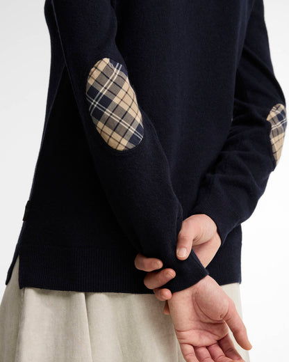 Wool Sweater | Extra Soft Lambswool (Brown Patt)