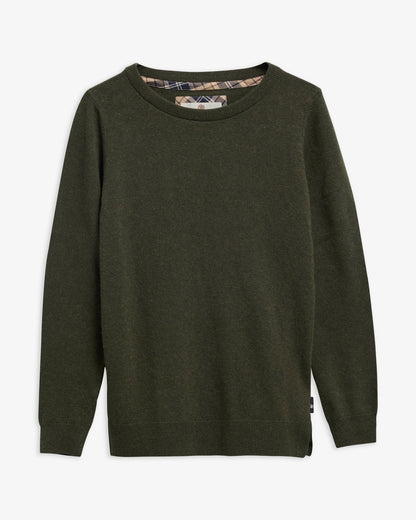 Barbour Dames | Pendle Crew Neck Jumper | Olive