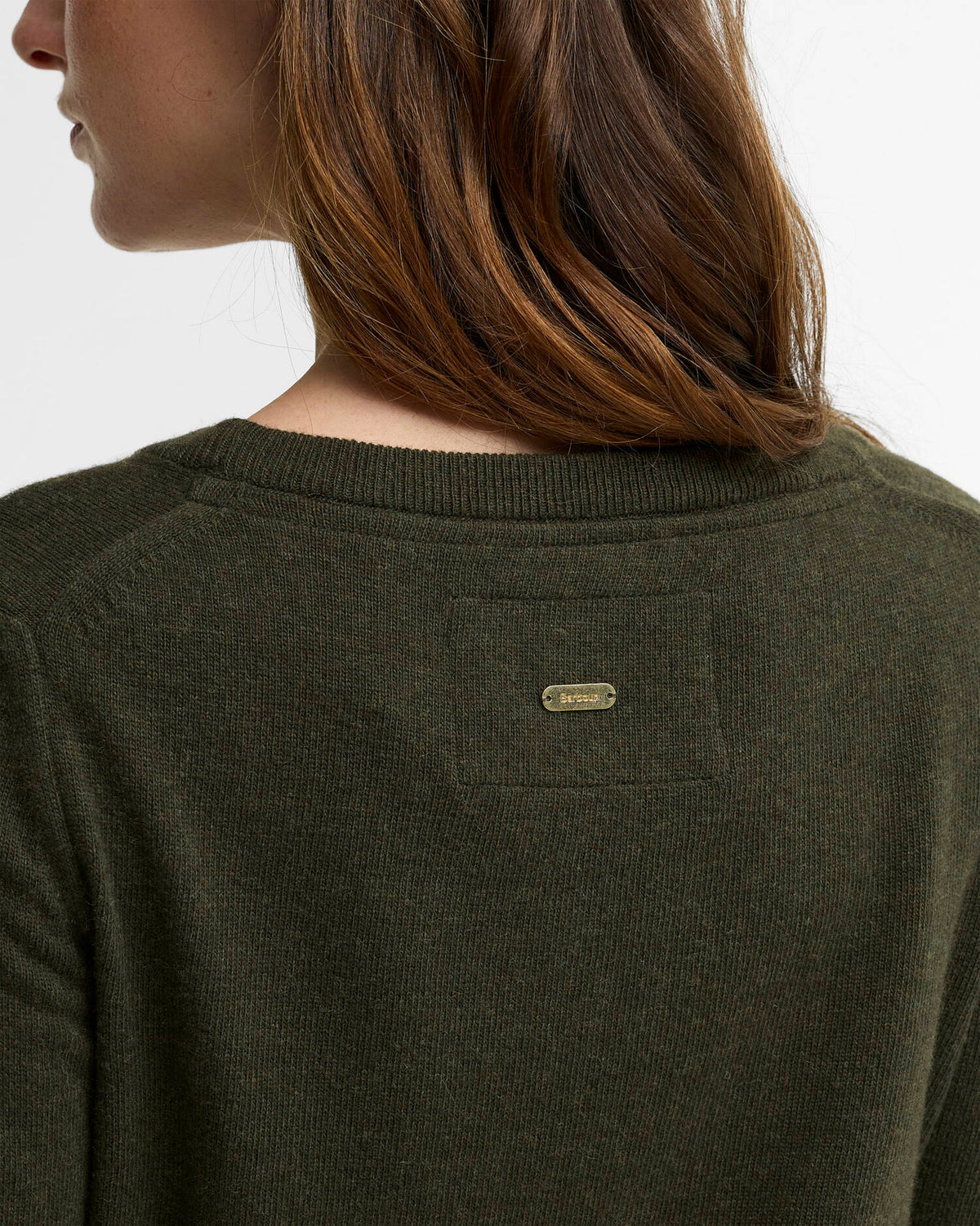 Barbour Dames | Pendle Crew Neck Jumper | Olive