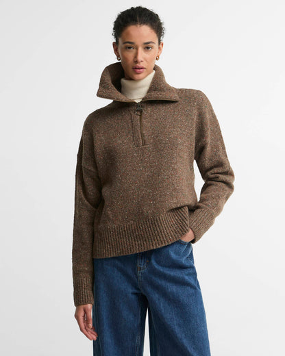 Wool Sweater | Extra Soft Lambswool (Brown Patt)