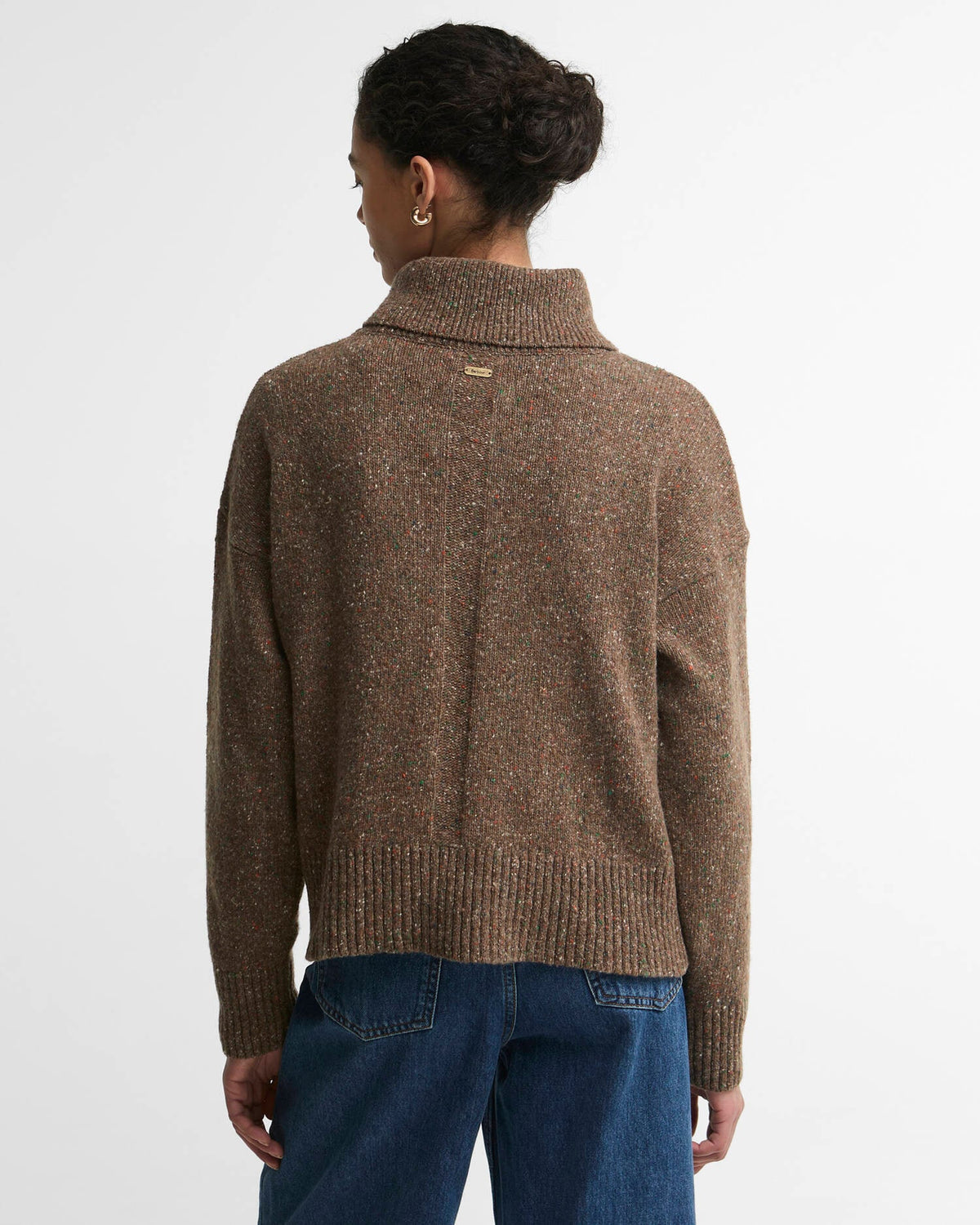 Wool Sweater | Extra Soft Lambswool (Brown Patt)