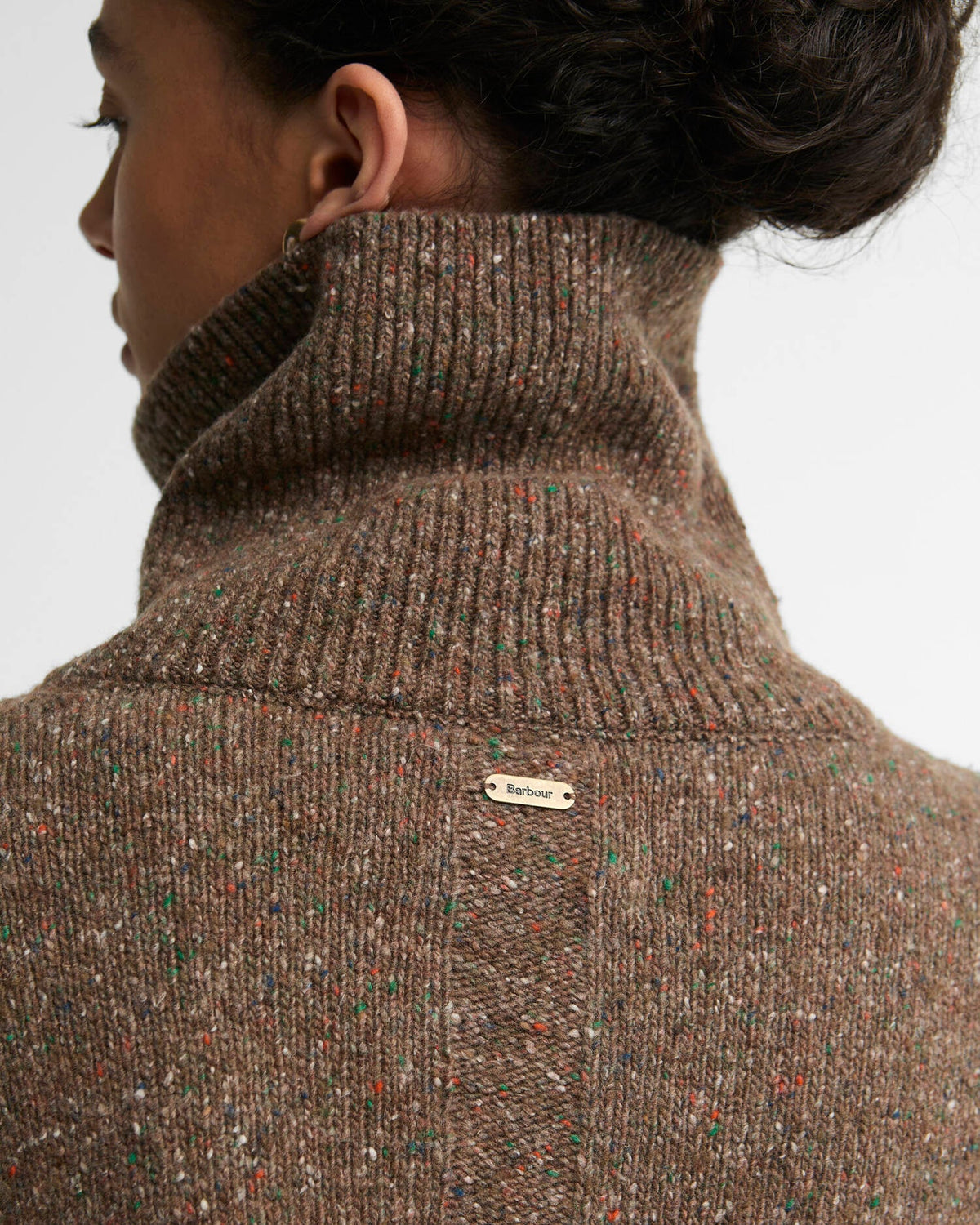 Wool Sweater | Extra Soft Lambswool (Brown Patt)
