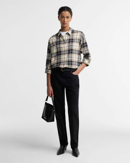 Wool Sweater | Extra Soft Lambswool (Brown Patt)