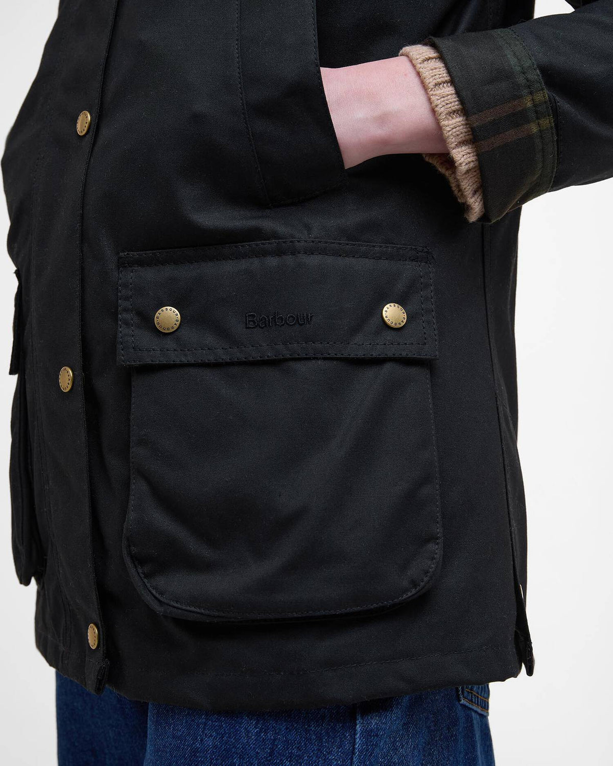 Barbour Dames | Acorn Waxed Jacket Navy - Colorie the Hague