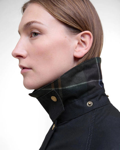 Barbour Dames | Acorn Waxed Jacket Navy - Colorie the Hague