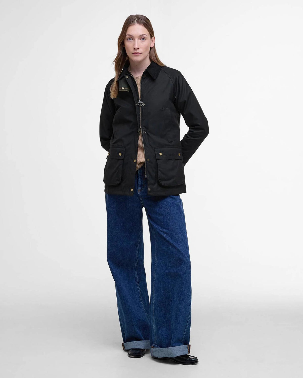 Barbour Dames | Acorn Waxed Jacket Navy - Colorie the Hague