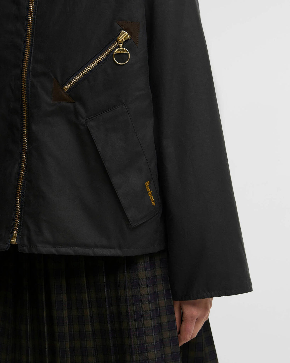 Barbour Dames | Arlene Waxed Jacket Navy - Colorie the Hague