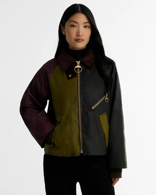 Barbour Dames | Arlene Waxed Jacket | Olive/Fern - Colorie the Hague