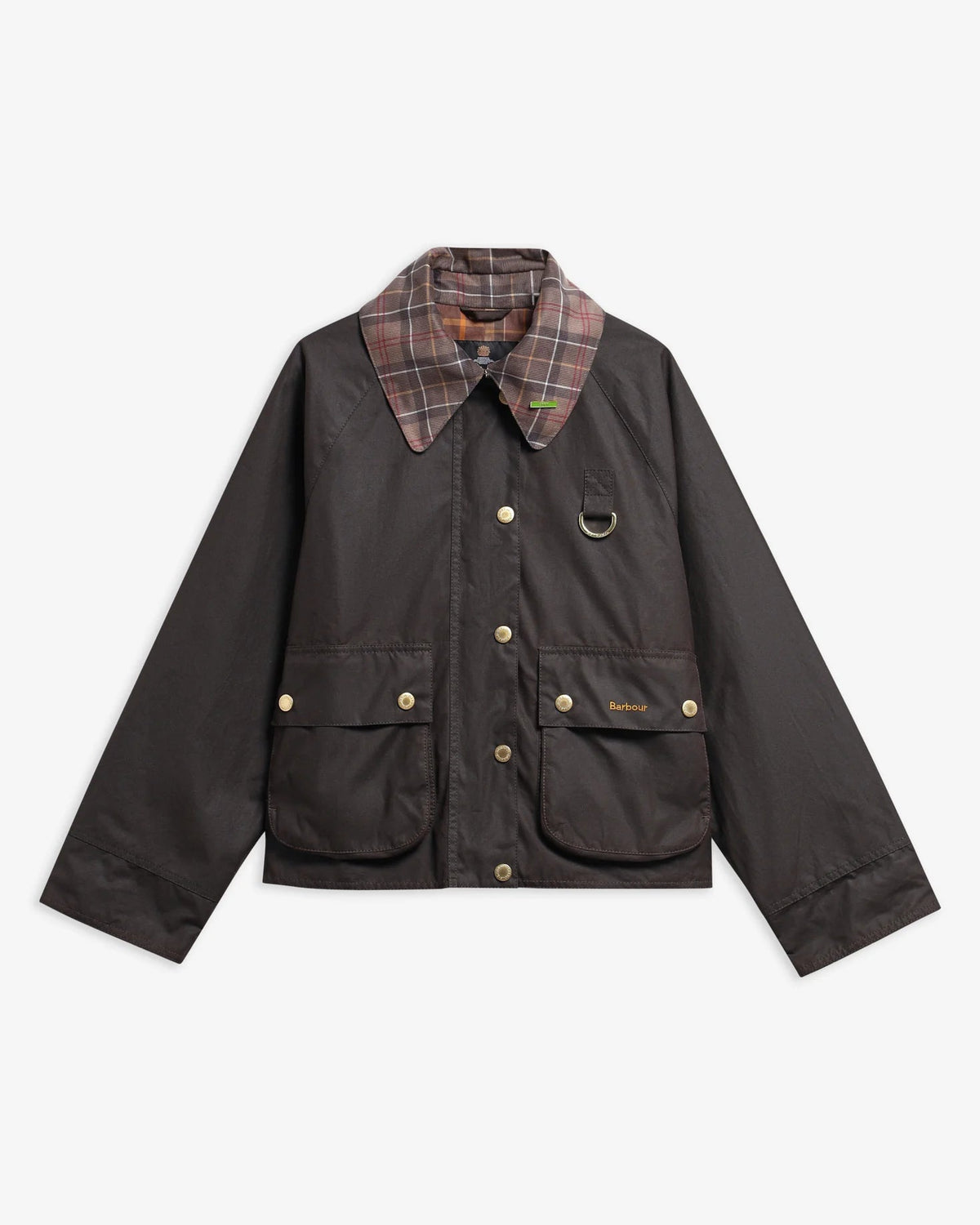 Barbour Dames | Icons Tartan Collar Spey Waxed Jacket - Colorie the Hague