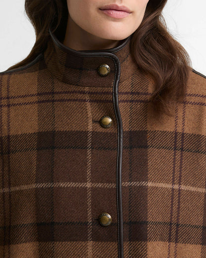 Barbour Dames | Judith Tartan Wool Cape - Colorie the Hague