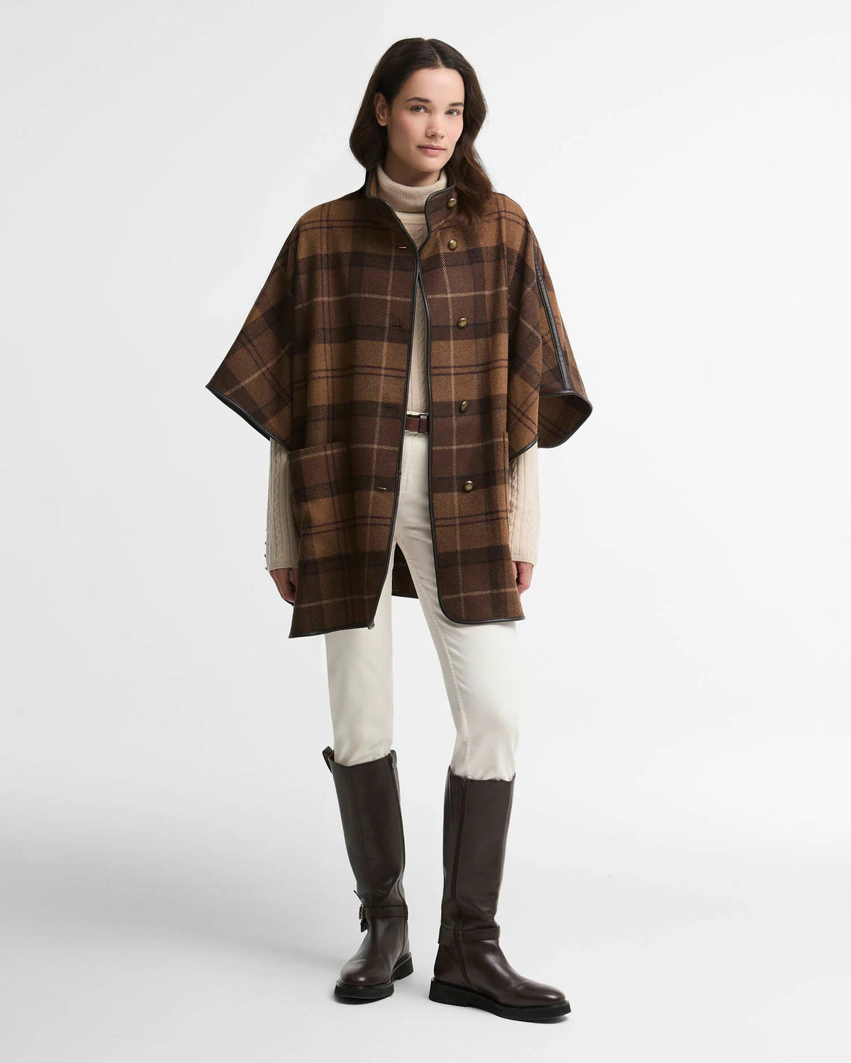 Barbour Dames | Judith Tartan Wool Cape - Colorie the Hague