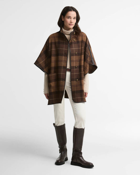 Barbour Dames | Judith Tartan Wool Cape - Colorie the Hague