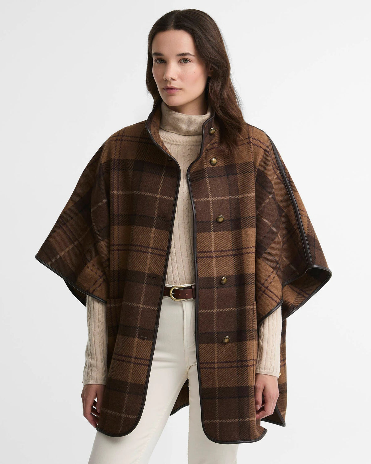 Barbour Dames | Judith Tartan Wool Cape - Colorie the Hague